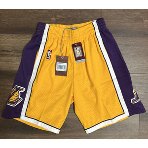 Men's Mitchell & Ness Los Angeles Lakers NBA Swingman Shorts 2009 Size Small New